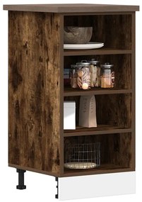 vidaXL Dulap inferior &quot;Riga&quot; stejar afumat 40x44,5x81,5 cm