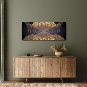 Tablou - Mandala aurie cu săgeți (120x50 cm)