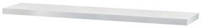 Raft de perete alb mat, 120 x 24 x 4 cm