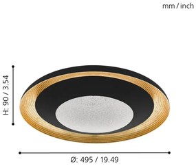Eglo 98527 - Plafonieră LED dimabilă CANICOSA LED/24,5W/230V cu DO