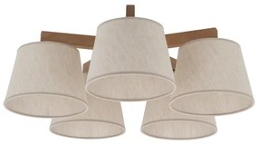 Brilagi - Lustră aplicată LATTE SABIA 5xE27/15W/230V pin/crem