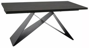 Masa extensibila Westin Ceramic OSSIDO BRUNO maro/negru mat L160-240 cm