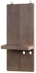 Raft de perete din lemn reciclat, cu design vertical, Grimaud