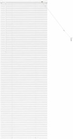 vidaXL Jaluzele venetiene Manual Alb 175 x 60 cm Aluminiu