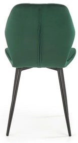 Scaun tapitat K453 velvet verde