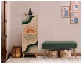 Mobilier Hol Beside 30 (stejar sonoma + verde) . 1093994