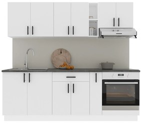Set haaus V14, Alb, Blat Thermo 28 mm, L 220 cm