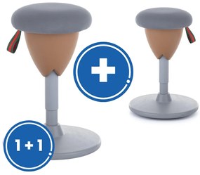 Scaun Balance Acorn II 1 + 1 FREE, gri/maro