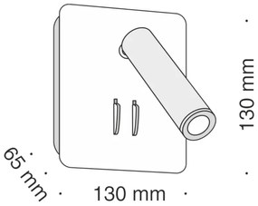 Spot LED de perete Maytoni C175-WL-01-6W-B IOS LED/9W/230V negru