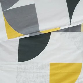 Lenjerie de pat bumbac creponat B.E.S. Petrovice Top Class Geometries, 140 x 200 cm, 70 x 90 cm