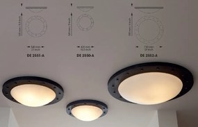 Aplica exterior design industrial din fier forjat DE 2550-A, 42cm