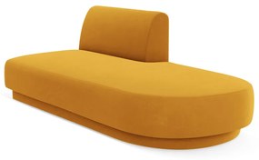 Modul canapea dreapta 2 locuri, Miley, Micadoni Home, BL, 158x85x74 cm, catifea, galben