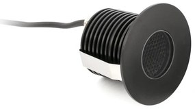 Spot LED incastrabil de exterior pavaj GRUND 7W inox negru
