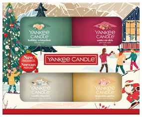 Yankee Candle Set cadou de Crăciun cu 4 lumânări parfumate în pahar 2025