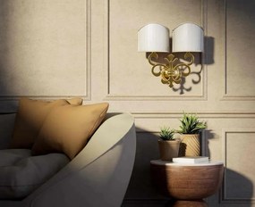 Aplica de perete stil clasic italian din alama Giglio