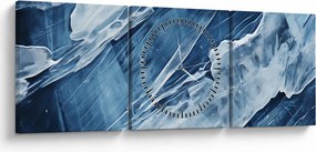 Tablou - Detaliu de pictură (cu ceas) (90x30 cm)