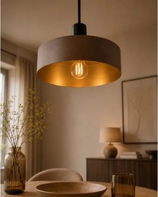 Lustră pe cablu HAKI 1xE27/60W/230V maro/negru