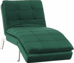 Fotoliu extensibil, smarald/crom, REMAN