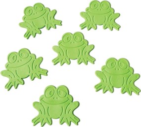 Covorașe antiderapante pentru copii pentru cadă 6 buc. 9x8 cm Grenouilles – Spirella