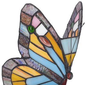 Lampa de masa Tiffany Butterfly h 23 cm