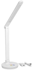 Lampă de masă Platinet 12 W, iluminare RGB + USB, alb