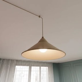 Lampă suspendată pe cablu ABRAMO 2xE27/15W/230V bej