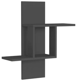 Raft de perete MILL 70x64 cm antracit