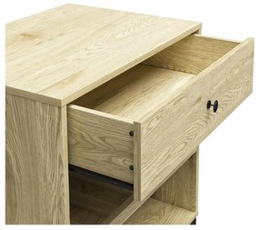 Dulap vinotecă în culoare naturală cu aspect de lemn de pin pentru 6 sticle, 60x83 cm Tamlin - Queer Eye