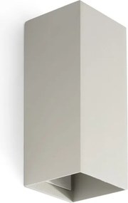 Aplica perete aluminiu gri, 2xGU10, LUNE square