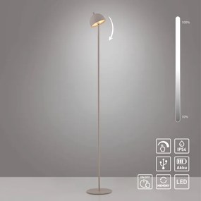 Schöner Wohnen 19245-39 - Lampă de podea LED reglabilă BELLIS LED/2,5W/5V IP54 gri
