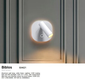 Aplica LED design modern Biblos alb