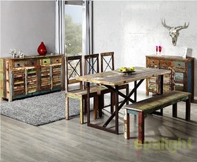 Comoda design vintage, shabby chic Jakarta 125cm A-19906 VC