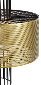 Lampă suspendată de design aurie cu negru 30 cm - Tess