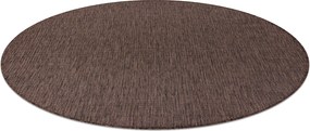 Covor SISAL SION cerc A5165A Melanj țesute plate maro