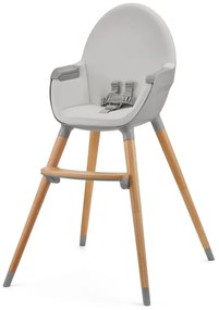 KINDERKRAFT - Scaun de masă pentru copii 2în1 FINI2 fag/gri