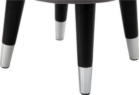 Taburet gri cu tapițerie din catifea Paris – Mauro Ferretti