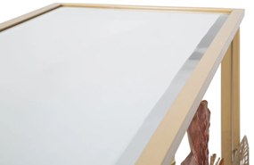 Mauro Ferretti Consola Din Metal Aurii cm 114X41,5X80 | Aosom Romania