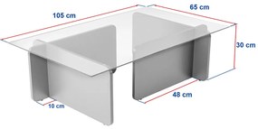 Masă de cafea Flavio Wooden Black