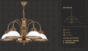 Lustra design clasic realizata manual Lido, 5L