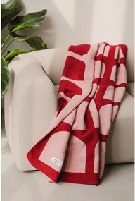 Pătură roșie/roz 150x200 cm Gilli – noo.ma