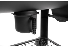 Grătar cu afumătoare Fieldmann negru