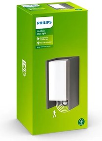 Aplică de exterior BRIDGE cu senzor 1xE27/15W/230V IP44 Philips