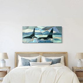 Tablou - Balene (120x50 cm)