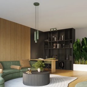 Brilagi - Lustră LED pe cablu CRESTO, 3xGU10/10W/230V, verde