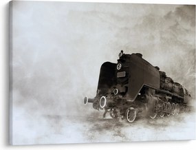 Tablou - Tren în ceață (70x50 cm)