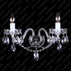 Aplica de perete cu 2 brate, Cristal Bohemia N21 801/02/1-A