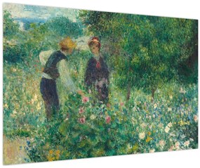 Tablou - Auguste Renoir, Picking Flowers, reproducere (90x60 cm)