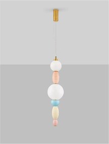 Pendul ceramic design modern LED CLEMENTINE
