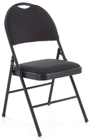 Scaun pliabil Dover, negru