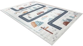 BAMBINO 46980 covor lavabil Pădure, străzi pentru copii anti-alunecare - alb / verde